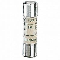 Промышленный цилиндрический предохранитель аМ 10x38 16А 500В без индикатора |  код. 013016 |   Legrand